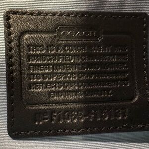 Black and white coach purse